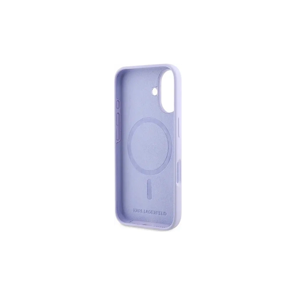 Wholesale Karl Lagerfeld KLHMP16SSCMKCRHU Apple iPhone 16 hardcase Silicone Karl&Choupette Ring MagSafe purple - KLD21723 - {ean13} - Hurt