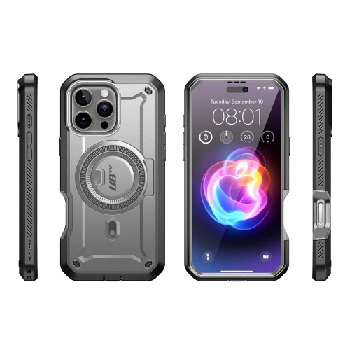 Etui Supcase Unicorn Beetle Pro Mag MagSafe Apple iPhone 16 Pro Max Grey