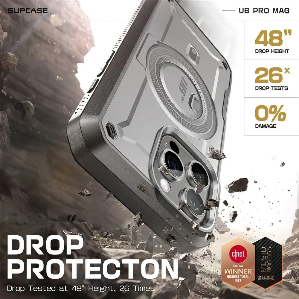 Hurtownia GSM - Supcase Unicorn Beetle Pro Mag MagSafe Apple iPhone 16 Pro Max Šedá - SPC462 - {ean13} - Hurt