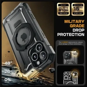 Supcase Unicorn Beetle Grip Mag MagSafe Apple iPhone 16 Pro Max Černá