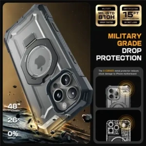 Supcase Unicorn Beetle Grip Mag MagSafe Apple iPhone 16 Pro Max Gri