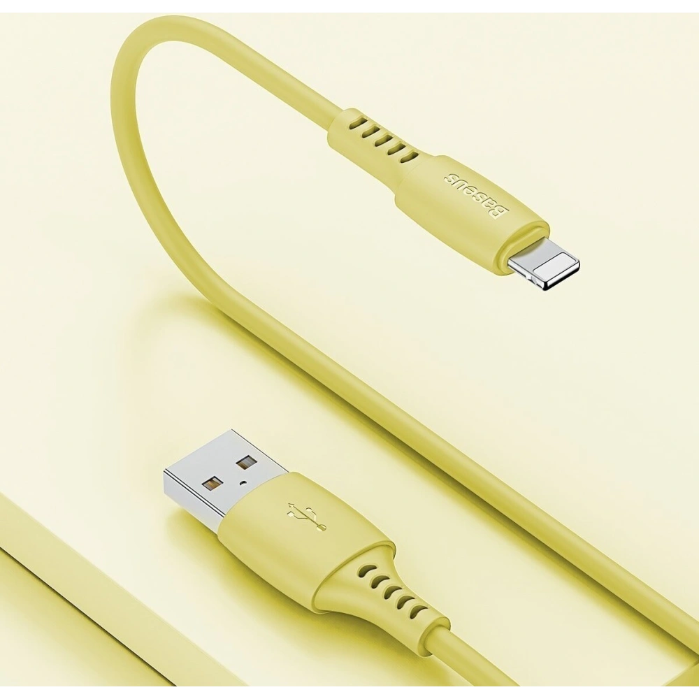 Hurtownia GSM - Kabel Lightning USB Baseus Colourful 1.2m 2.4A (żółty) - BSU1050YEL - {ean13} - Hurt