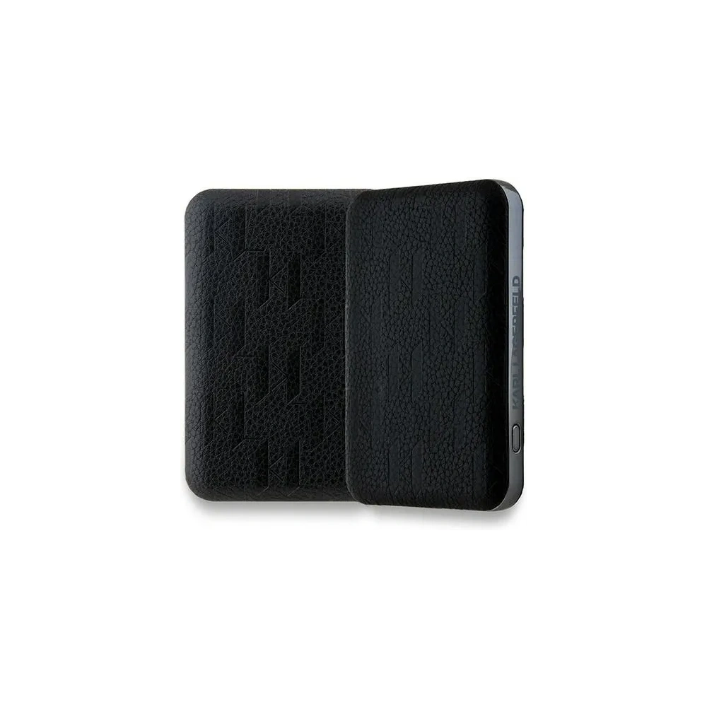 Hurtownia GSM - Karl Lagerfeld KLPB5FPGKSCHHK 15W 5000mAh powerbank wireless Choupette Head Pin MagSafe negru - KLD21729 - {ean13} - Hurt
