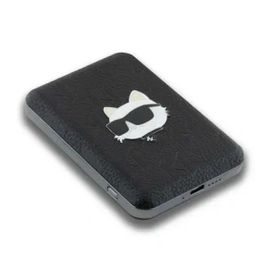 Hurtownia GSM - Karl Lagerfeld KLPB5FPGKSCHHK 15W 5000mAh kabellose Powerbank Choupette Kopf Pin MagSafe schwarz - KLD21729 - {ean13} - Hurt