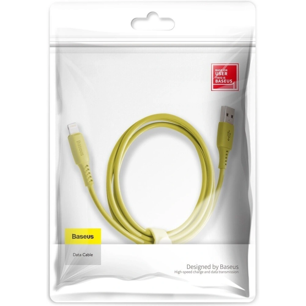 Hurtownia GSM - Kabel Lightning USB Baseus Colourful 1.2m 2.4A (żółty) - BSU1050YEL - {ean13} - Hurt