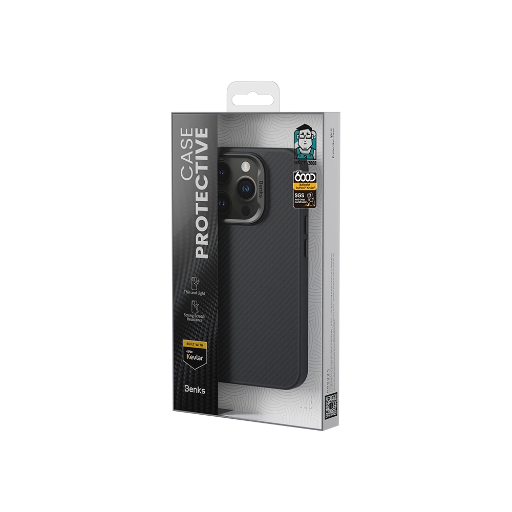 Hurtownia GSM - Benks MagClap MagSafe ArmorPro Kevlar tok 600D Apple iPhone 16 Pro Max - BKS242 - {ean13} - Hurt