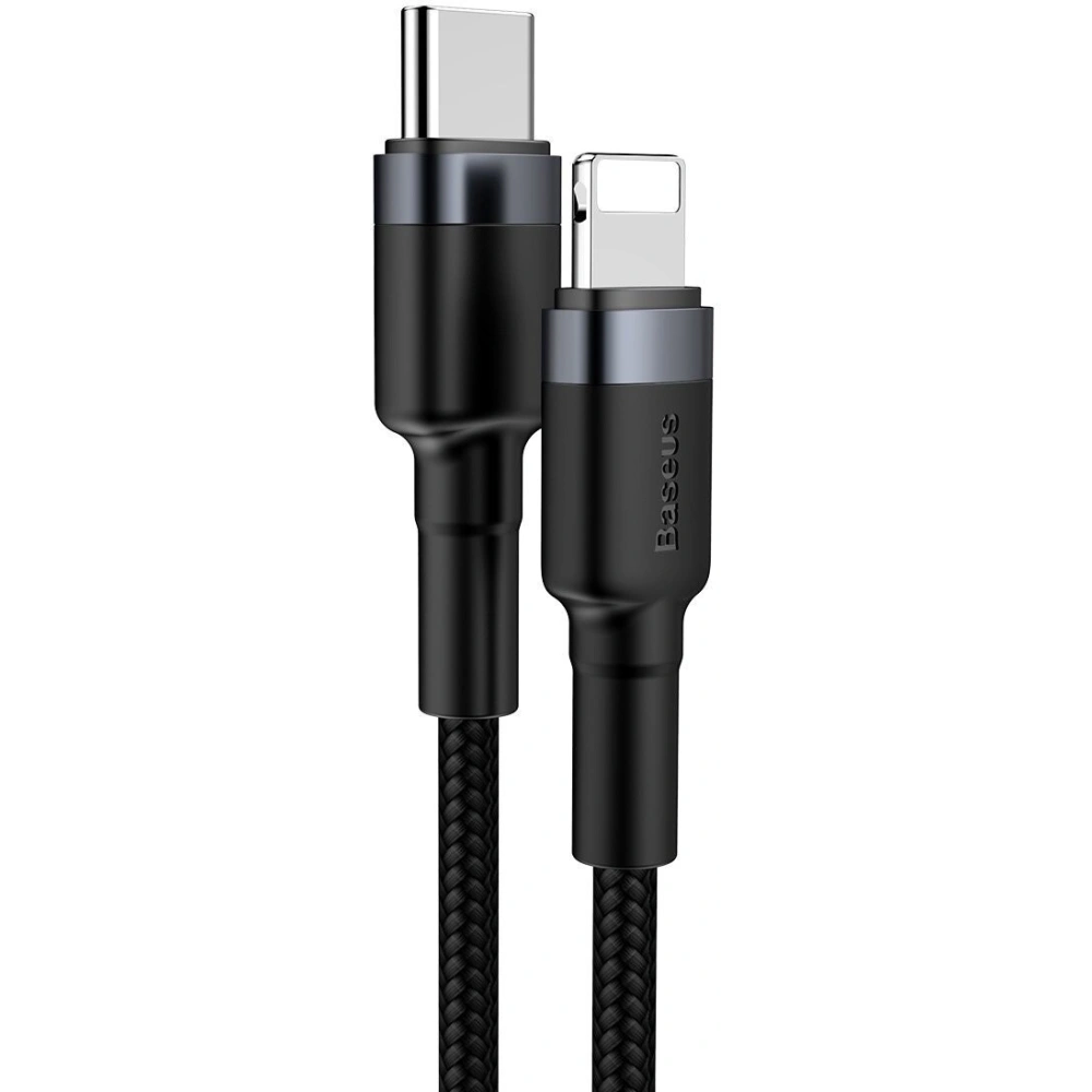 Hurtownia GSM - Kabel USB-C do Lightning PD Baseus Cafule, 18W, 1m (czarno-szary) - BSU1051BLKGRY - {ean13} - Hurt
