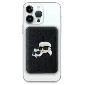 Hurtownia GSM - Karl Lagerfeld KLPB5FPGKSKCHK 15W 5000mAh powerbank wireless Karl&Choupette Head Pin MagSafe negru - KLD21730 - {ean13} - Hurt