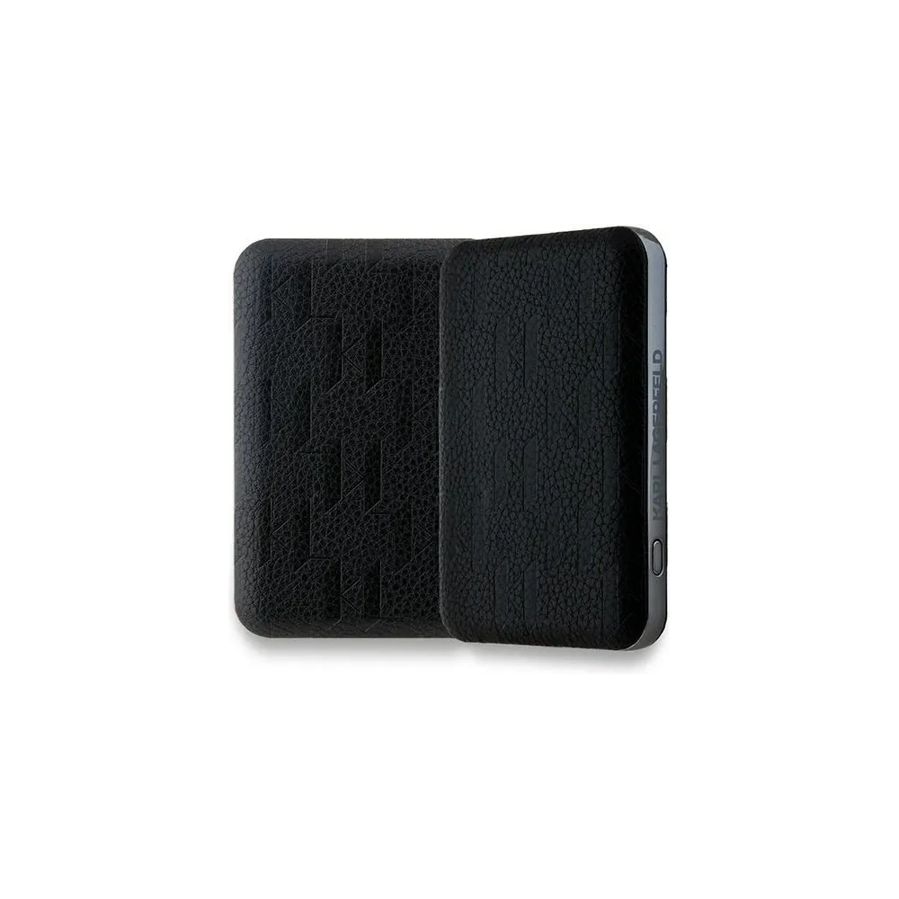 Hurtownia GSM - Karl Lagerfeld KLPB5FPGKSKCHK 15W 5000mAh vezeték nélküli powerbank Karl&Choupette Head Pin MagSafe fekete - KLD21730 - {ean13} - Hurt