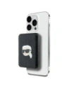 Karl Lagerfeld KLPB5FPGKSKIHK 15W 5000mAh powerbank wireless Karl Head Pin MagSafe negru