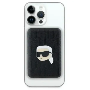 Hurtownia GSM - Karl Lagerfeld KLPB5FPGKSKIHK 15W 5000mAh powerbank wireless Karl Head Pin MagSafe negru - KLD21731 - {ean13} - Hurt