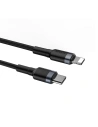 Hurtownia GSM - Kabel USB-C do Lightning PD Baseus Cafule, 18W, 1m (czarno-szary) - BSU1051BLKGRY - {ean13} - Hurt