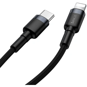 USB-C zu Lightning PD Baseus Cafule, 18W, 1m (schwarz-grau)