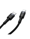 Hurtownia GSM - Kabel USB-C do Lightning PD Baseus Cafule, 18W, 1m (czarno-szary) - BSU1051BLKGRY - {ean13} - Hurt