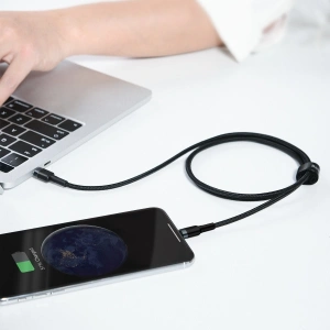 USB-C zu Lightning PD Baseus Cafule, 18W, 1m (schwarz-grau)