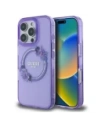Guess GUHMP16LHFWFCU Apple iPhone 16 Pro tvrdý obal IML Květy Věnec MagSafe fialový