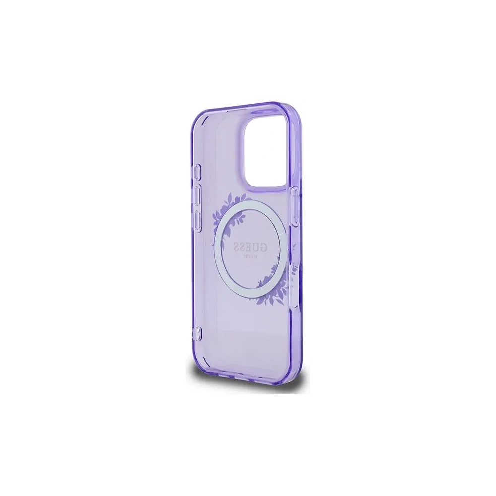 Hurtownia GSM - Guess GUHMP16LHFWFCU Apple iPhone 16 Pro hardcase IML Flori Coroană MagSafe mov - GUE3629 - {ean13} - Hurt