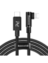 Kabel kątowy USB-C do Lightning PD Baseus MVP Elbow, 18W, 1m (czarny)