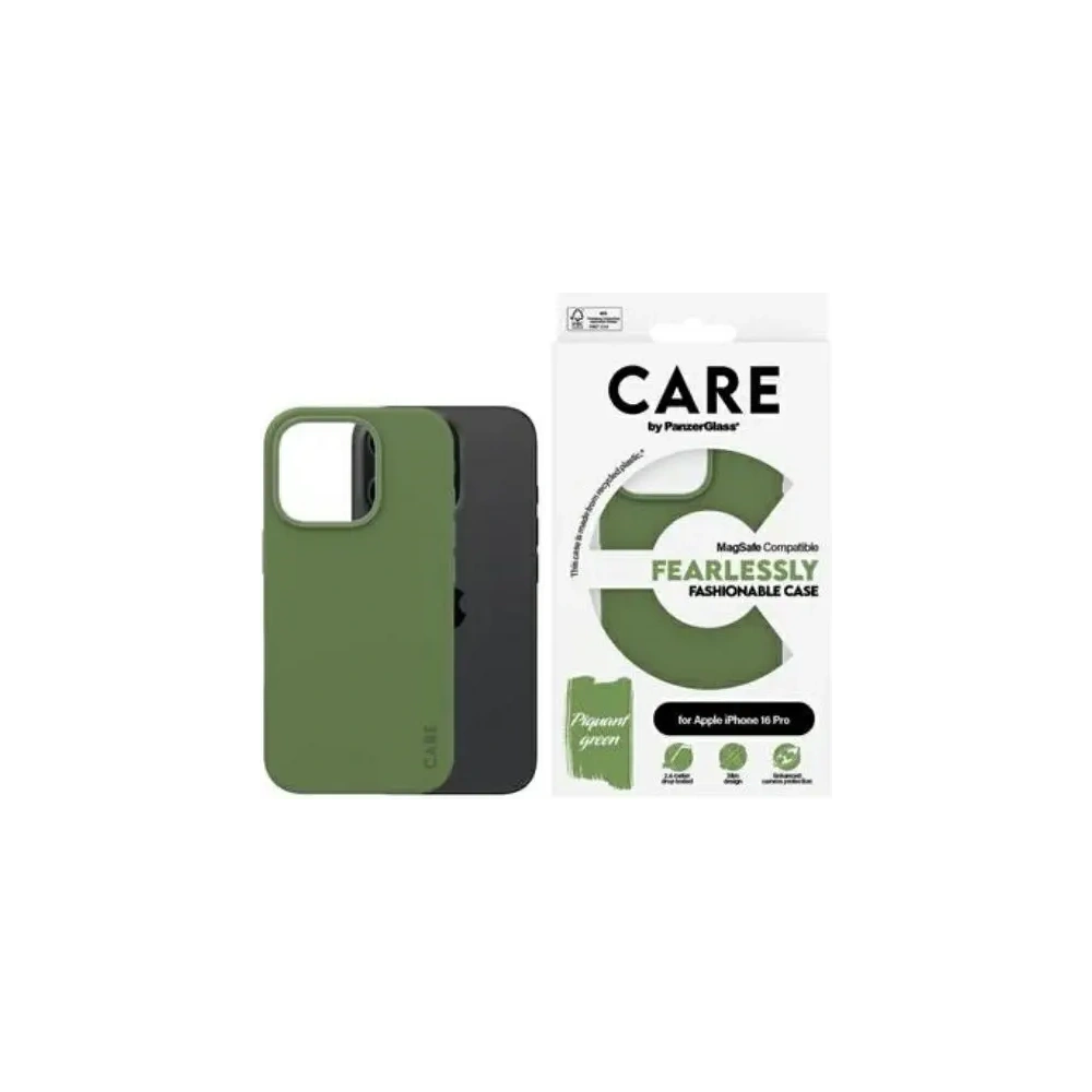 Hurtownia GSM - CARE by PanzerGlass Divatos tok Apple iPhone 16 Pro MagSafe zöld - PZG707 - {ean13} - Hurt