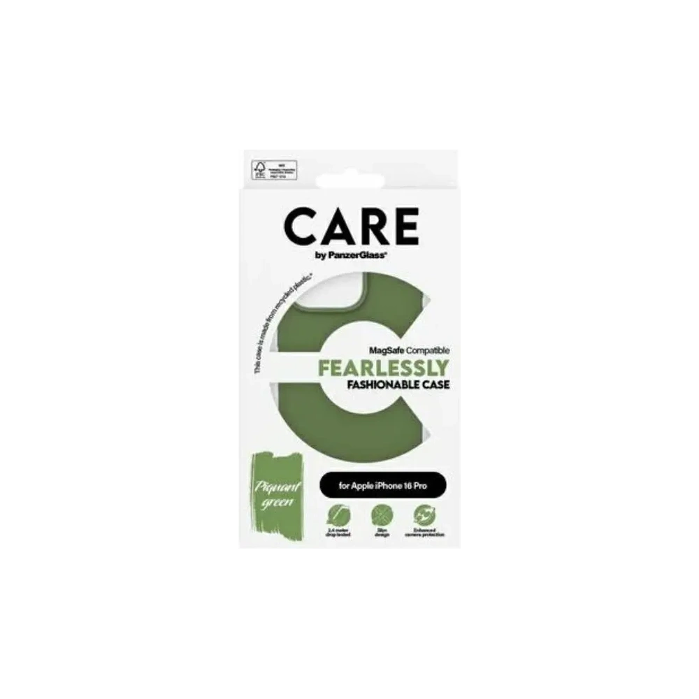 Hurtownia GSM - CARE od PanzerGlass Fashion Case Apple iPhone 16 Pro MagSafe zelená - PZG707 - {ean13} - Hurt