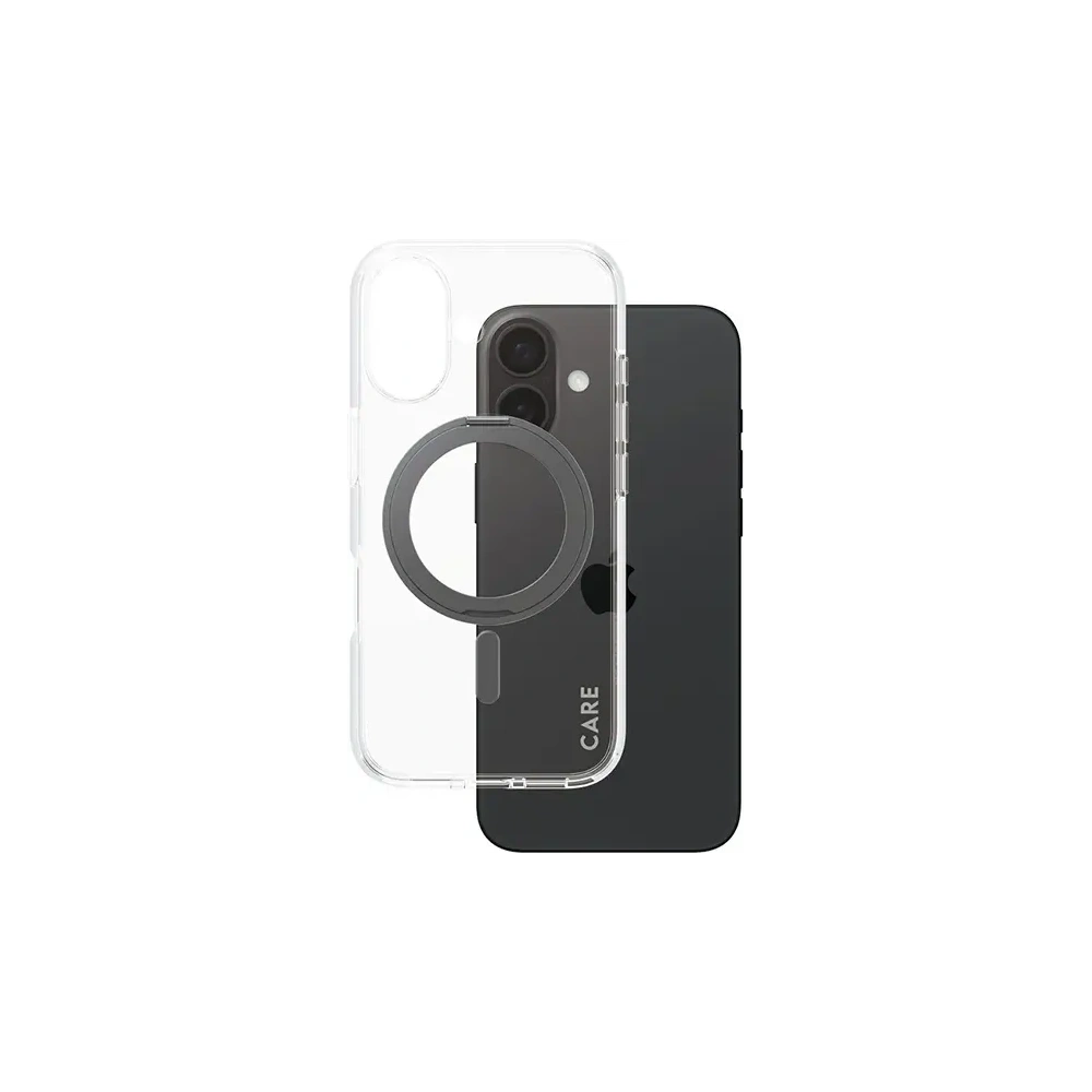 Hurtownia GSM - Etui CARE by PanzerGlass Feature Kickstand Case Apple iPhone 16 MagSafe czarny/black - PZG709 - {ean13} - Hurt