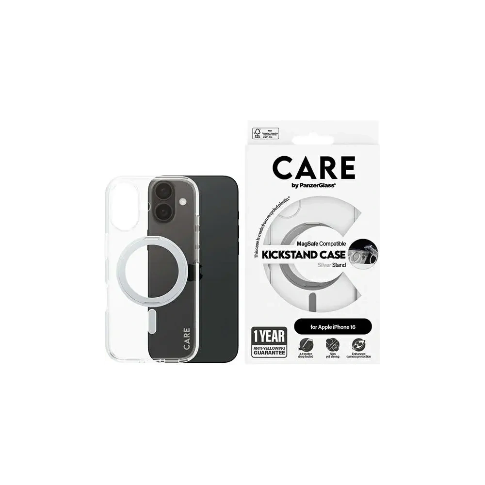 Hurtownia GSM - CARE by PanzerGlass Funkciós állvány tok Apple iPhone 16 MagSafe ezüst - PZG710 - {ean13} - Hurt