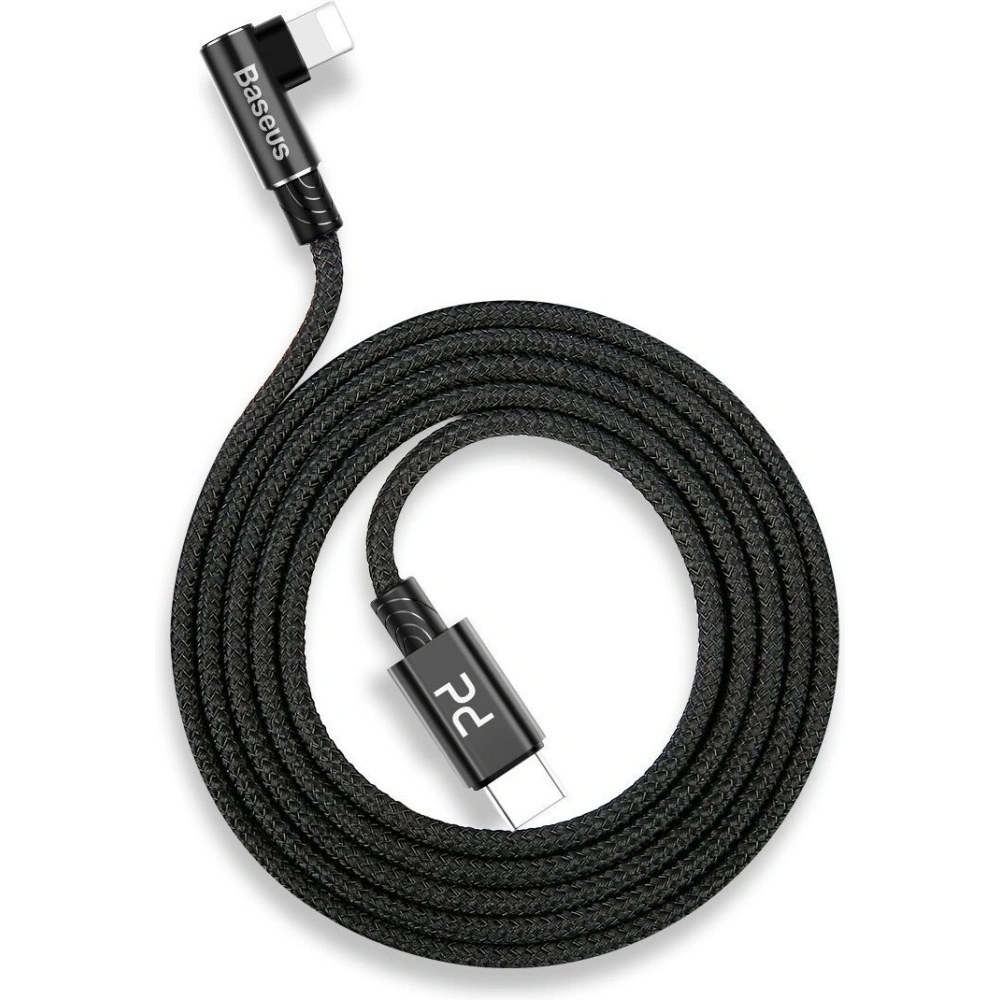Hurtownia GSM - Kabel kątowy USB-C do Lightning PD Baseus MVP Elbow, 18W, 1m (czarny) - BSU1052BLK - {ean13} - Hurt