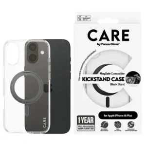 Wholesale CARE by PanzerGlass Feature Kickstand Case Apple iPhone 16 Plus MagSafe black - PZG711 - {ean13} - Hurt