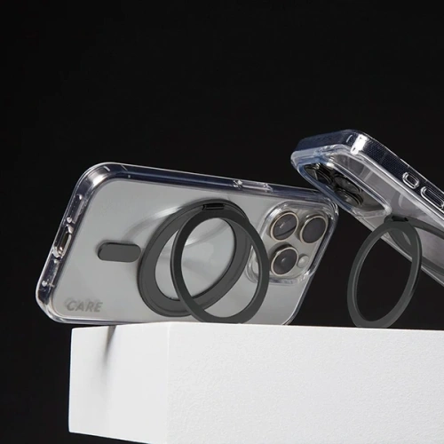 Etui CARE by PanzerGlass Feature Kickstand Case Apple iPhone 16 Plus MagSafe czarny/black