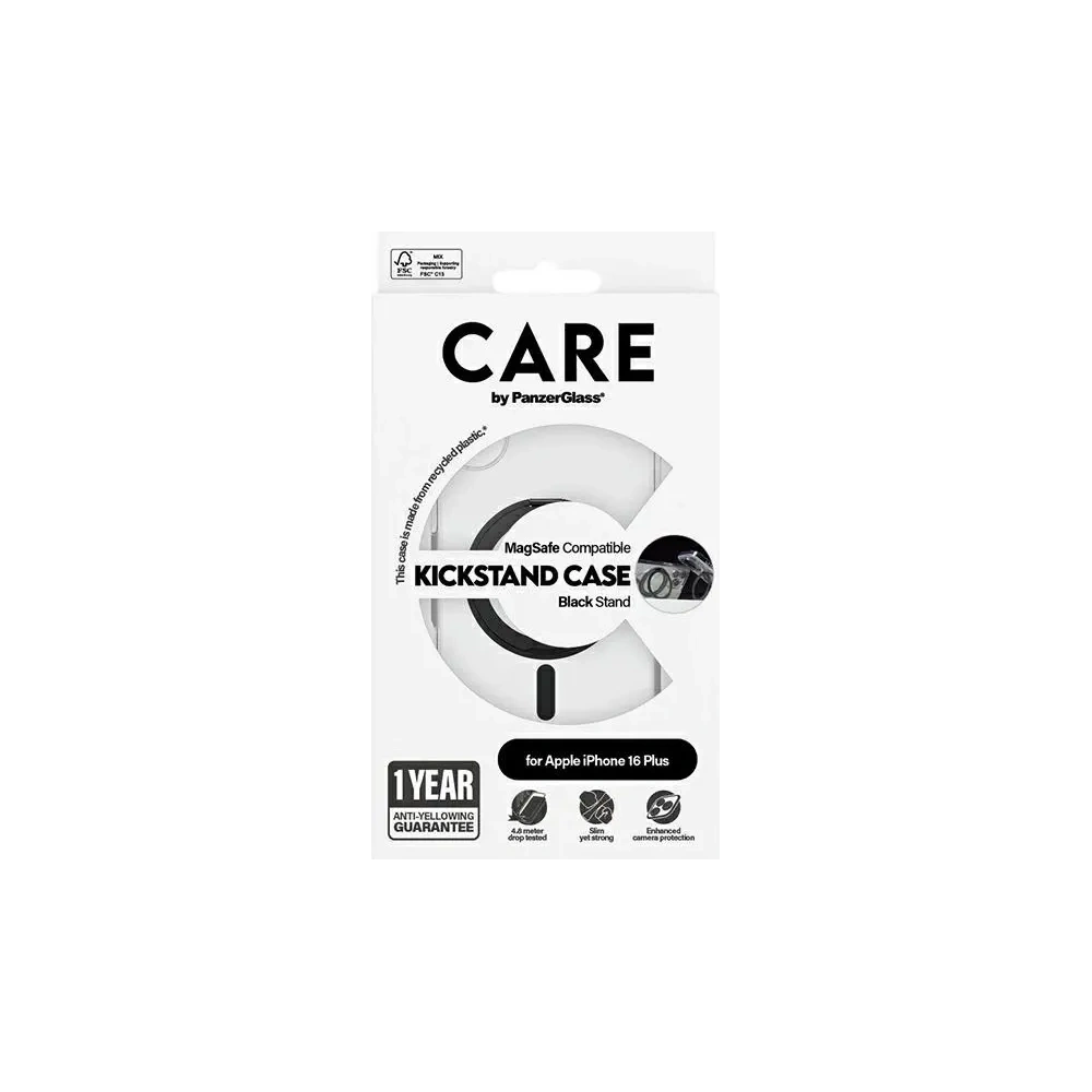 Hurtownia GSM - CARE by PanzerGlass Funkciós állványtok Apple iPhone 16 Plus MagSafe fekete - PZG711 - {ean13} - Hurt