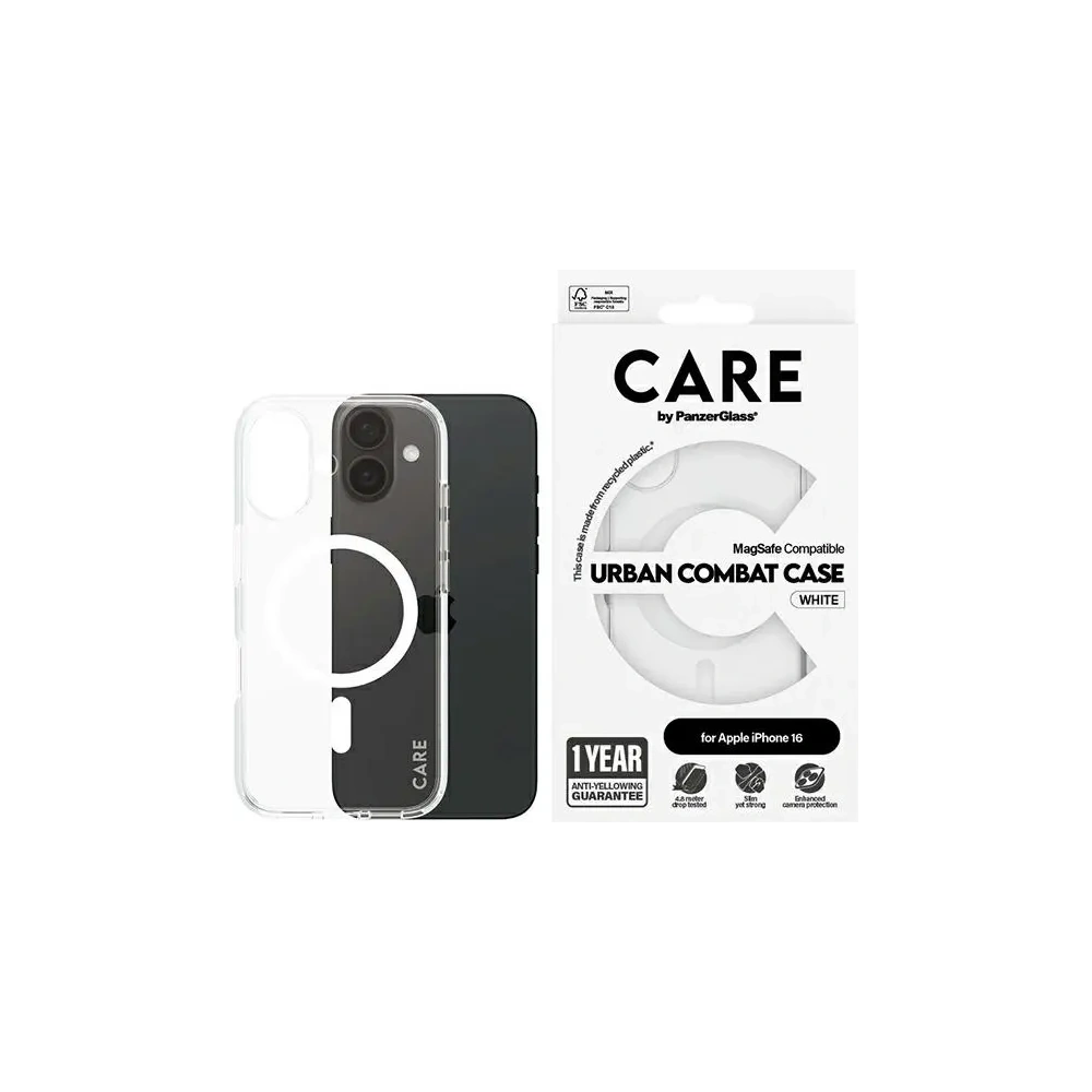 Hurtownia GSM - Etui CARE by PanzerGlass Flagship Case Apple iPhone 16 MagSafe biały/white - PZG715 - {ean13} - Hurt