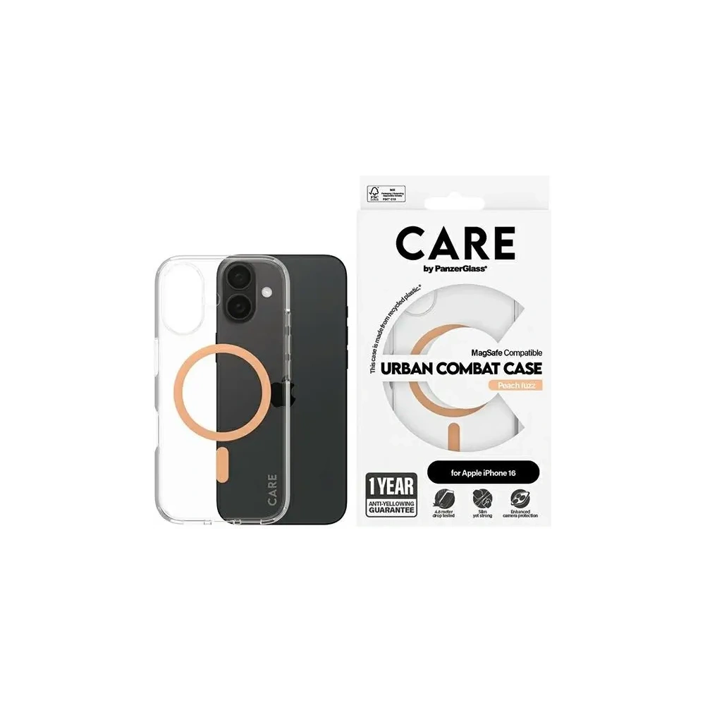 Wholesale CARE by PanzerGlass Flagship Case Apple iPhone 16 MagSafe peachy - PZG717 - {ean13} - Hurt