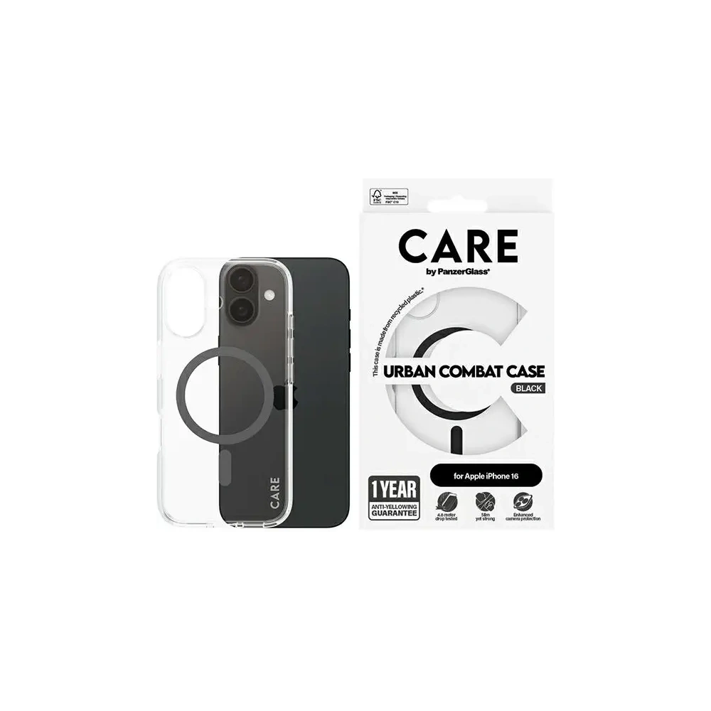 Hurtownia GSM - Etui CARE by PanzerGlass Flagship Case Apple iPhone 16 MagSafe czarny/black - PZG718 - {ean13} - Hurt