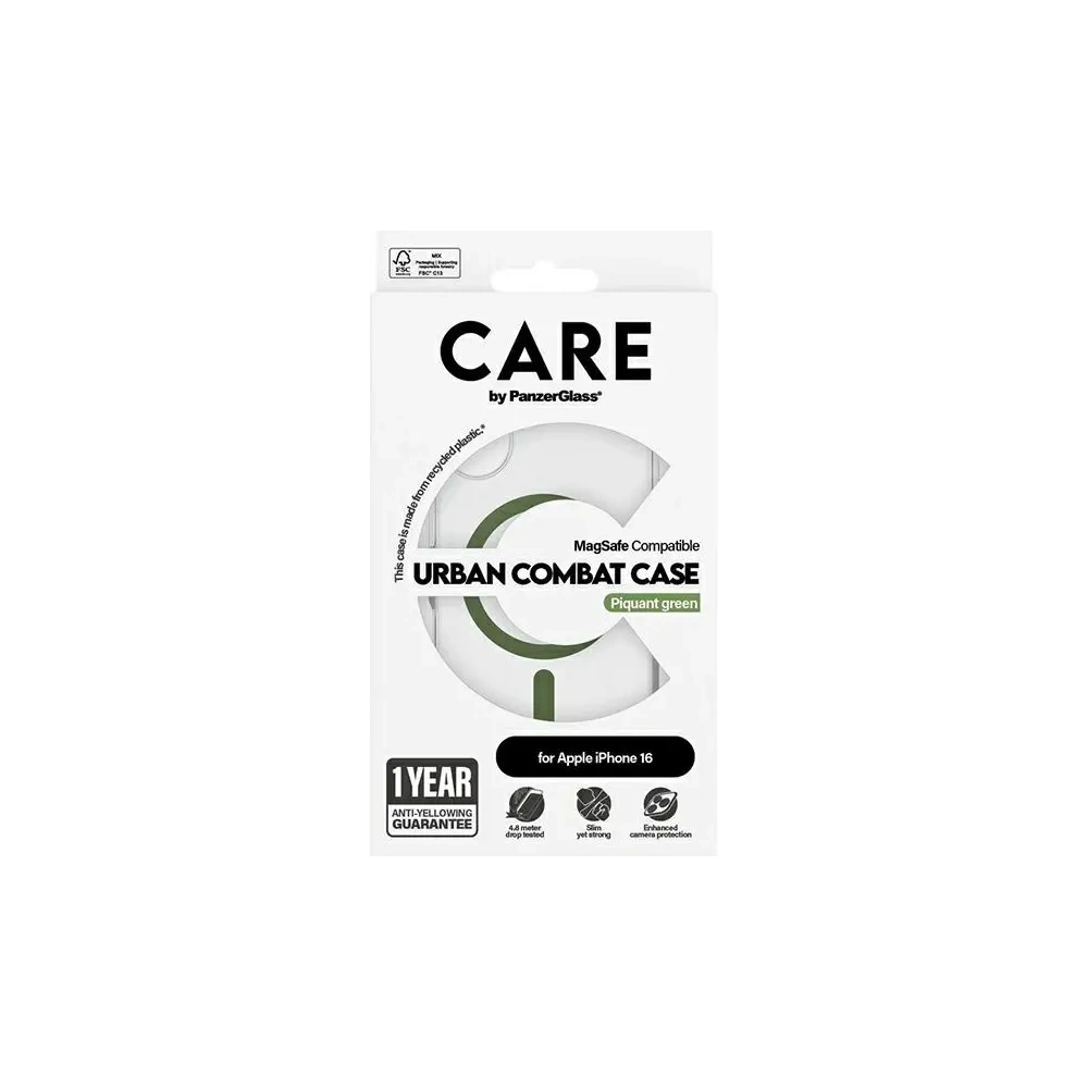 Hurtownia GSM - Etui CARE by PanzerGlass Flagship Case Apple iPhone 16 MagSafe zielony/green - PZG719 - {ean13} - Hurt