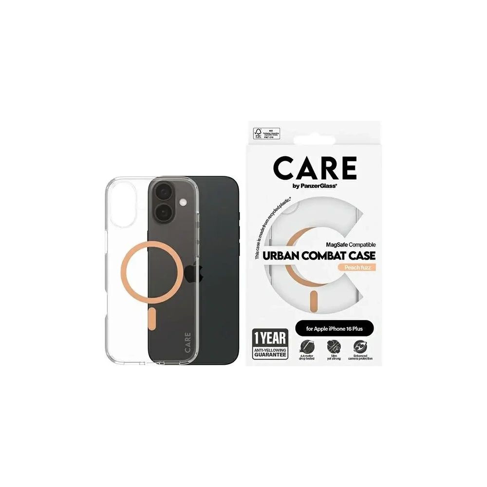 Hurtownia GSM - CARE by PanzerGlass Flagship Case Apple iPhone 16 Plus MagSafe őszibarack - PZG720 - {ean13} - Hurt