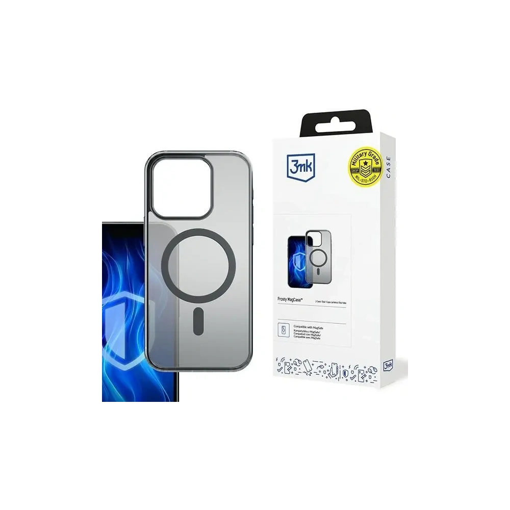 Hurtownia GSM - 3MK Frosty MagCase Apple iPhone 13 Pro Max černý - 3MK15564 - {ean13} - Hurt
