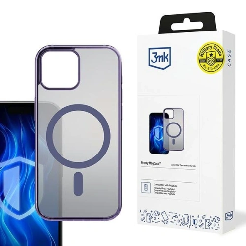 Etui 3MK Frosty MagCase Apple iPhone 15 Plus fioletowy/purple