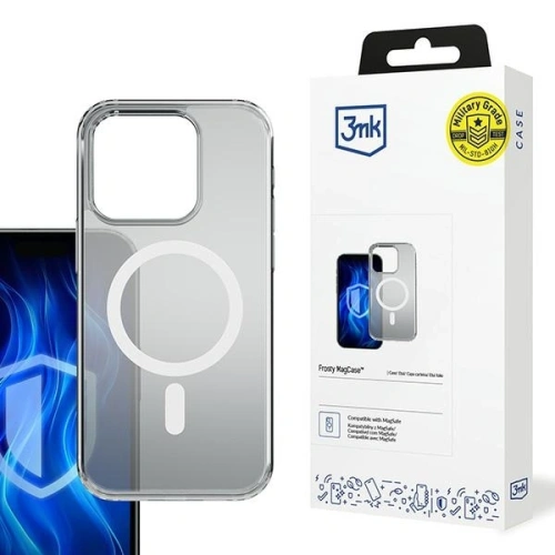 Etui 3MK Frosty MagCase Apple iPhone 15 Pro biały/white