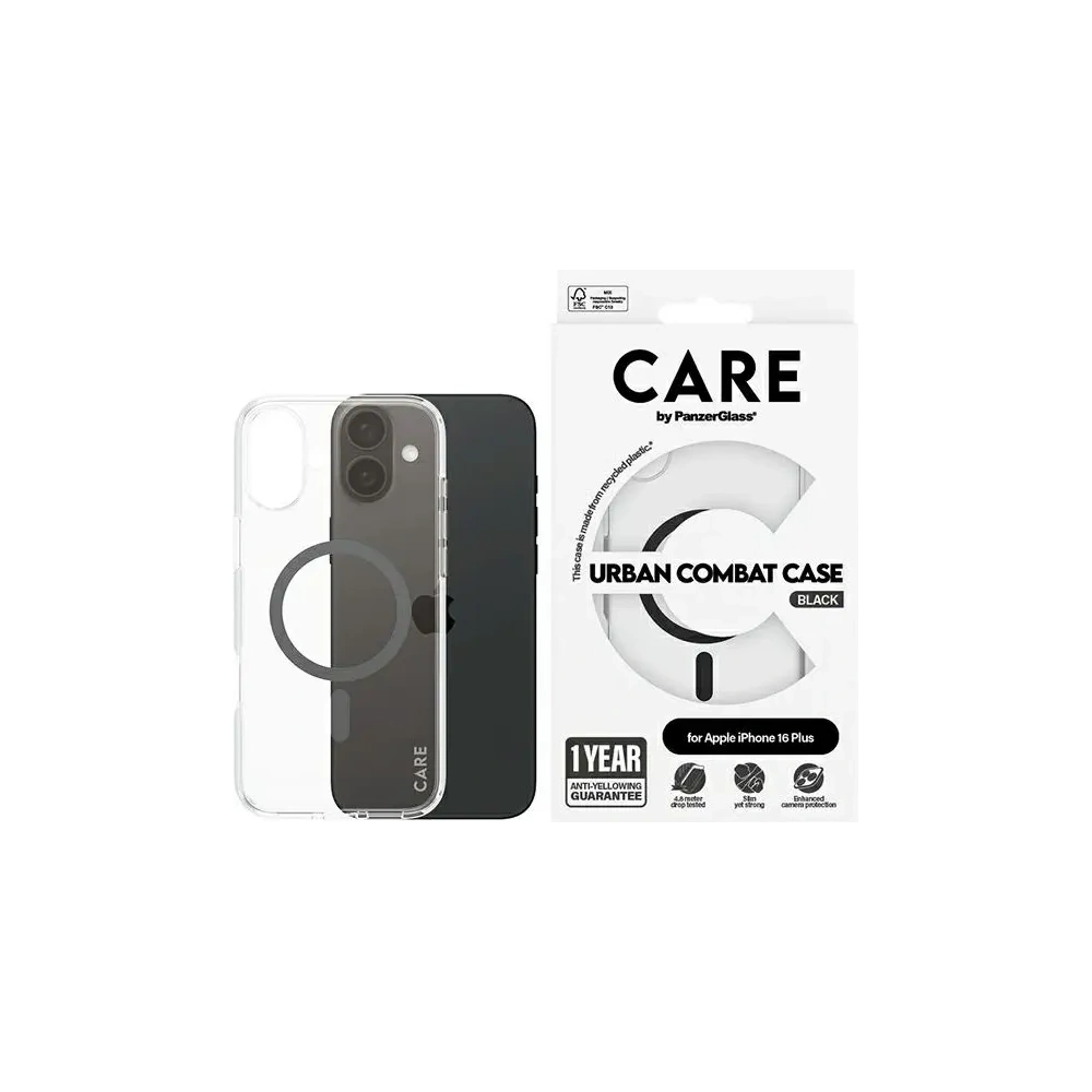 Hurtownia GSM - CARE by PanzerGlass Flagship tok Apple iPhone 16 Plus MagSafe fekete - PZG721 - {ean13} - Hurt