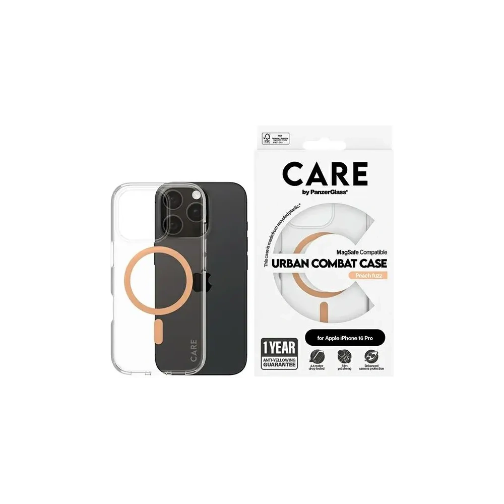 Hurtownia GSM - CARE by PanzerGlass Flagship Case Apple iPhone 16 Pro MagSafe őszibarack - PZG723 - {ean13} - Hurt