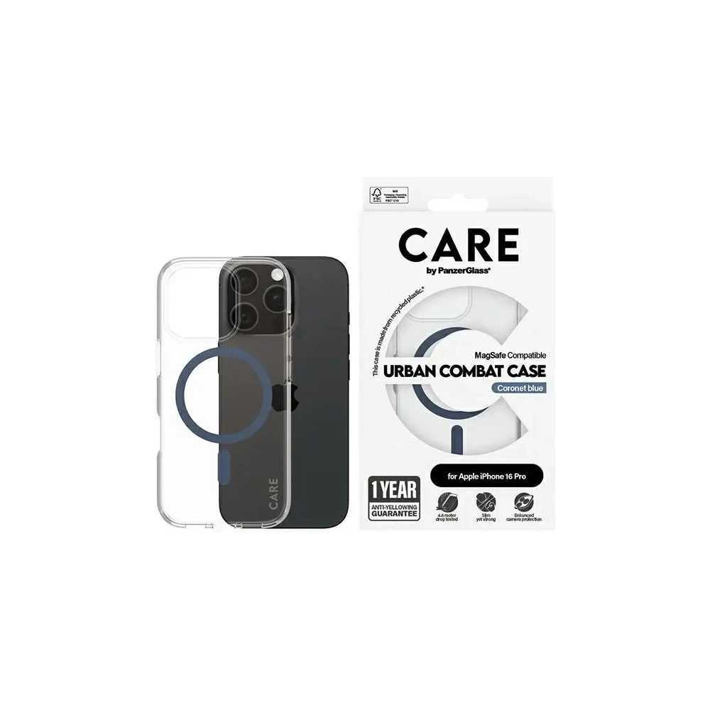 Hurtownia GSM - Etui CARE by PanzerGlass Flagship Case Apple iPhone 16 Pro MagSafe niebieski/blue - PZG724 - {ean13} - Hurt