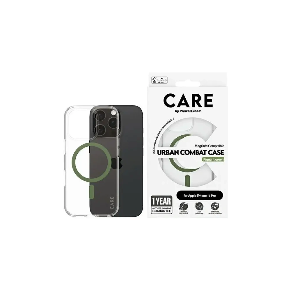 Hurtownia GSM - Etui CARE by PanzerGlass Flagship Case Apple iPhone 16 Pro MagSafe zielony/green - PZG725 - {ean13} - Hurt