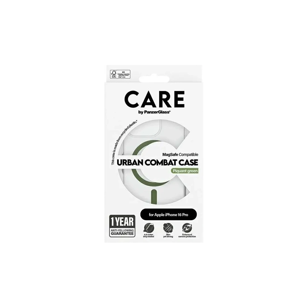 Hurtownia GSM - Etui CARE by PanzerGlass Flagship Case Apple iPhone 16 Pro MagSafe zielony/green - PZG725 - {ean13} - Hurt
