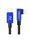 Hurtownia GSM - Kabel kątowy USB-C do Lightning PD Baseus MVP Elbow, 18W, 1m (niebieski) - BSU1054BLU - {ean13} - Hurt
