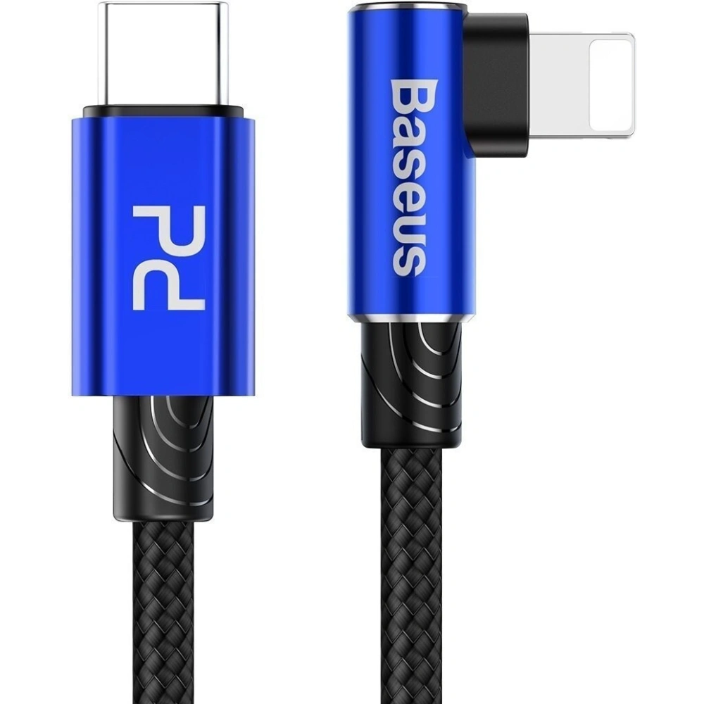 Hurtownia GSM - Kabel kątowy USB-C do Lightning PD Baseus MVP Elbow, 18W, 1m (niebieski) - BSU1054BLU - {ean13} - Hurt