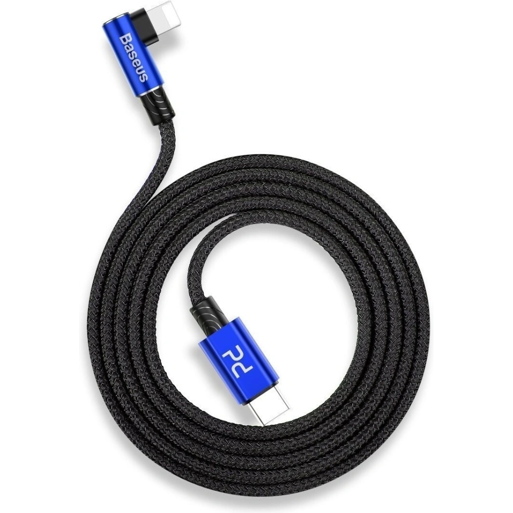 Hurtownia GSM - Kabel kątowy USB-C do Lightning PD Baseus MVP Elbow, 18W, 1m (niebieski) - BSU1054BLU - {ean13} - Hurt