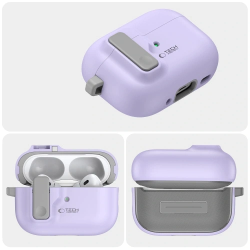 Etui Tech-Protect Slim Hook Apple Airpods Pro 1 / 2 Lavender