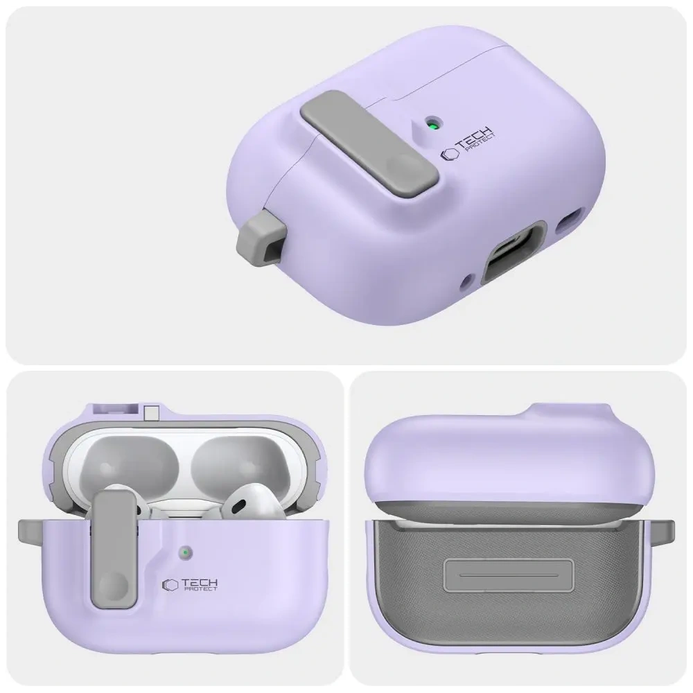 Wholesale Tech-Protect Slim Hook Apple Airpods Pro 1 / 2 Lavender - THP3264 - {ean13} - Hurt