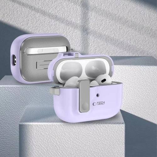 Etui Tech-Protect Slim Hook Apple Airpods Pro 1 / 2 Lavender