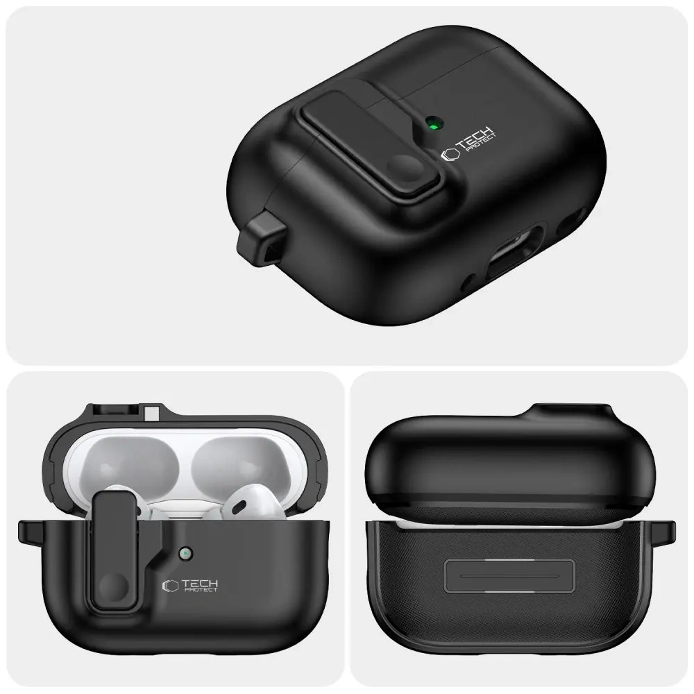 Hurtownia GSM - Tech-Protect Slim Hook Apple Airpods Pro 1 / 2 Černá - THP3265 - {ean13} - Hurt